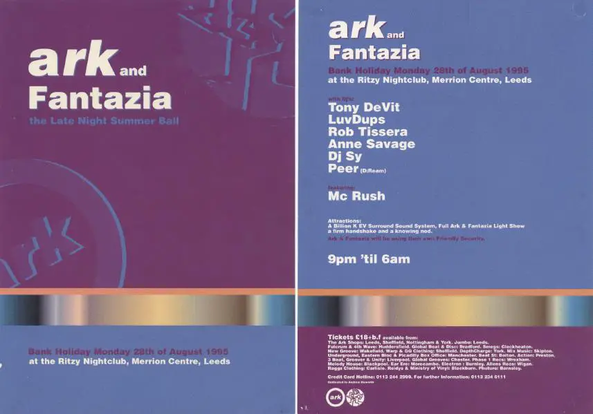 1995.08.28 (Front-Back) Ark And Fantazia, Ritzy Club.JPG