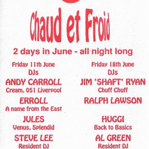 Chad Et Froid @ The Leicester Underground Club - 11th June & 18th June 1993 - B .jpg