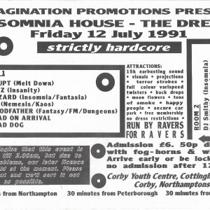 Insomnia House - The Dream @ Corby Youth CTR -Northhamptonshire -12th July 1991 B.jpg