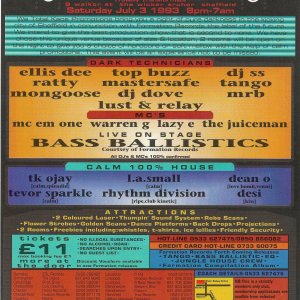 Total Kaos - Formation Records Tour 3 @ Sadmax Venue - Sheffield - 3rd July 1993 - B .jpg