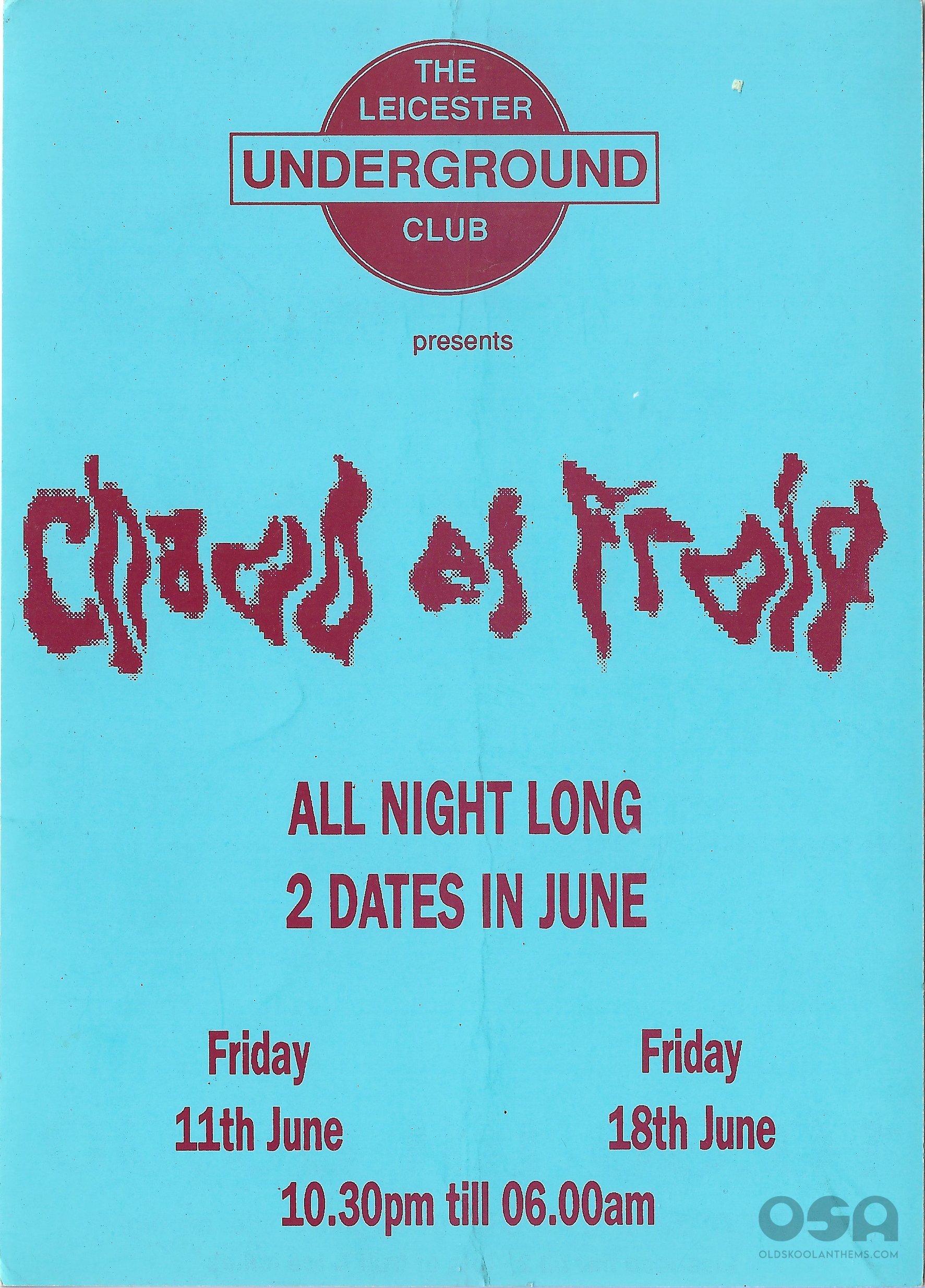 Chad Et Froid @ The Leicester Underground Club - 11th June & 18th June 1993 - A .jpg