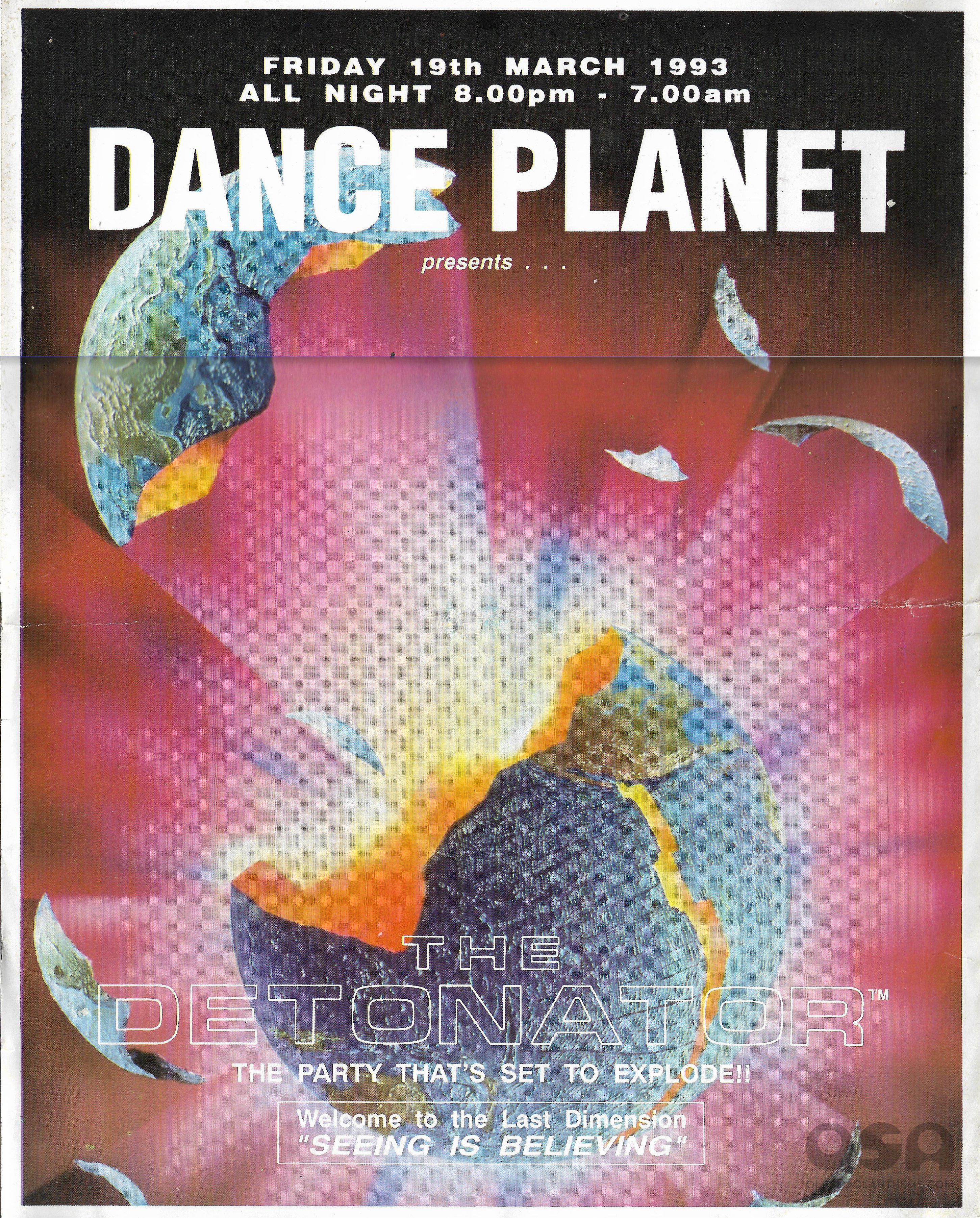 Dance Planet -The Detonator - @ The Hummingbird - Birmingham - 19th March 1993 - A .jpg