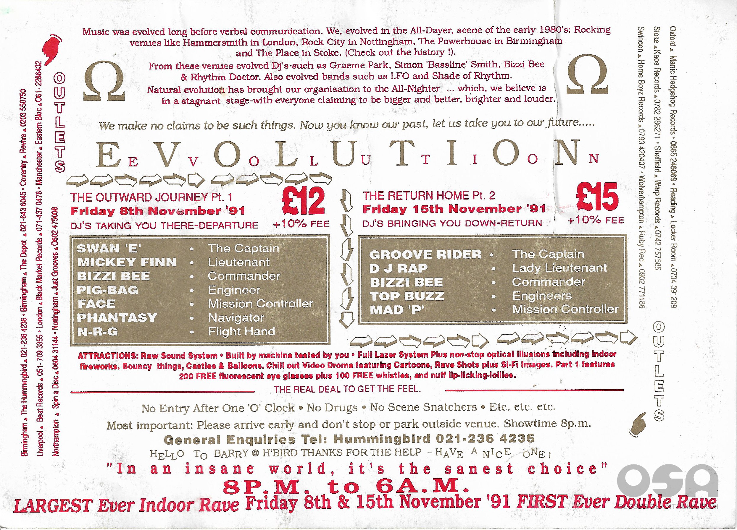 Evolution - The 1st Trip @  Hummingbird Birmingham - 8th November 1991 B .jpg