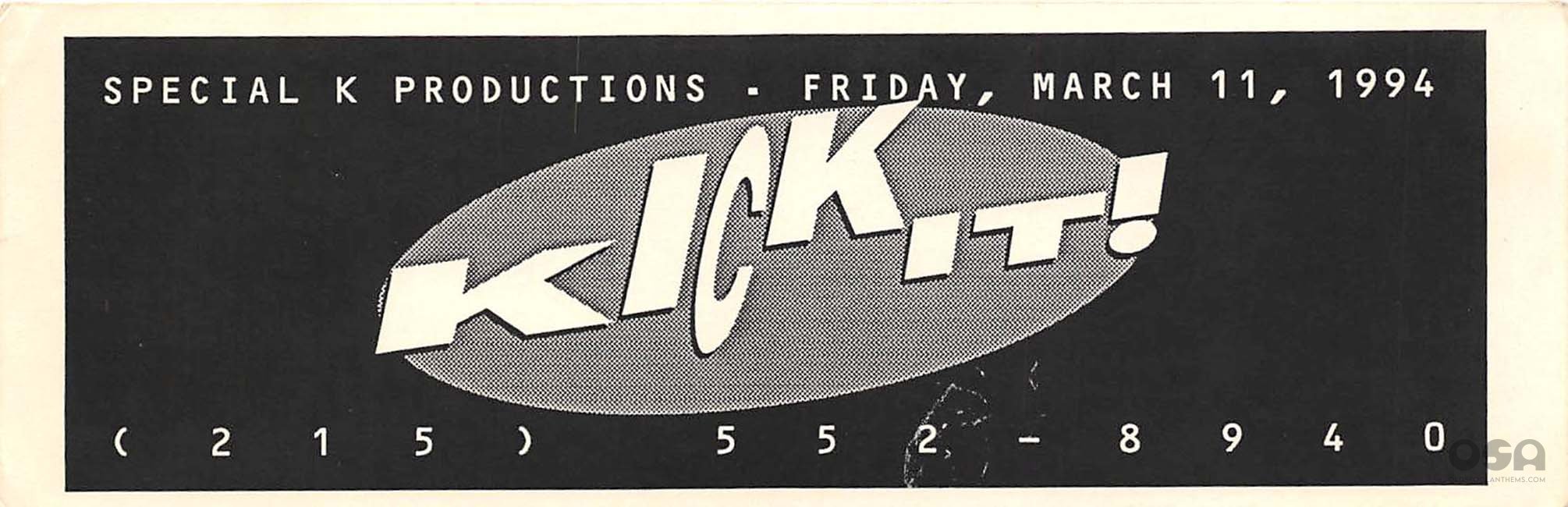 Kick It March 11th, 1994