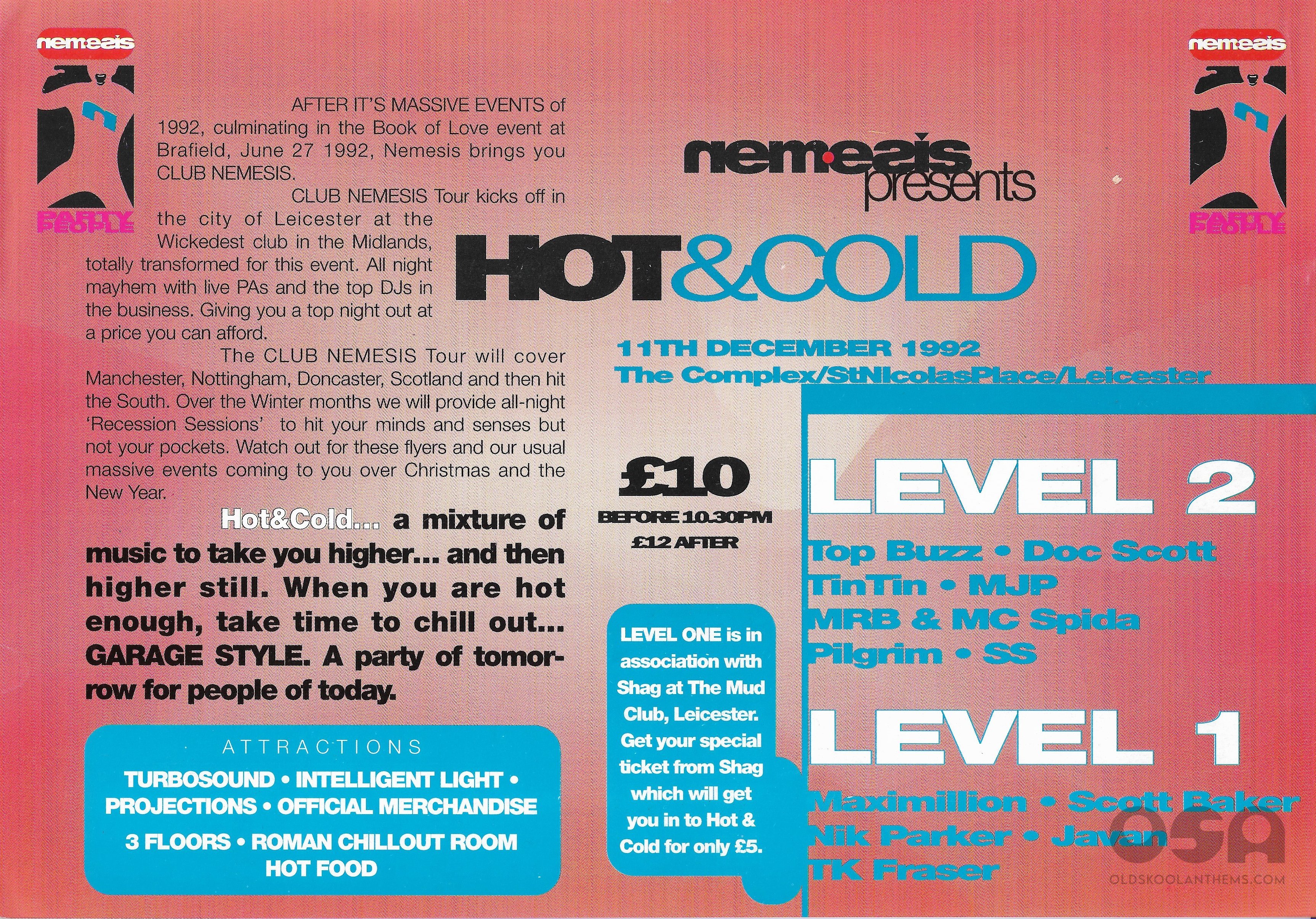 Nemesis - Hot & Cold @ The Complex Leicester - 11th December 1992 - B .jpg
