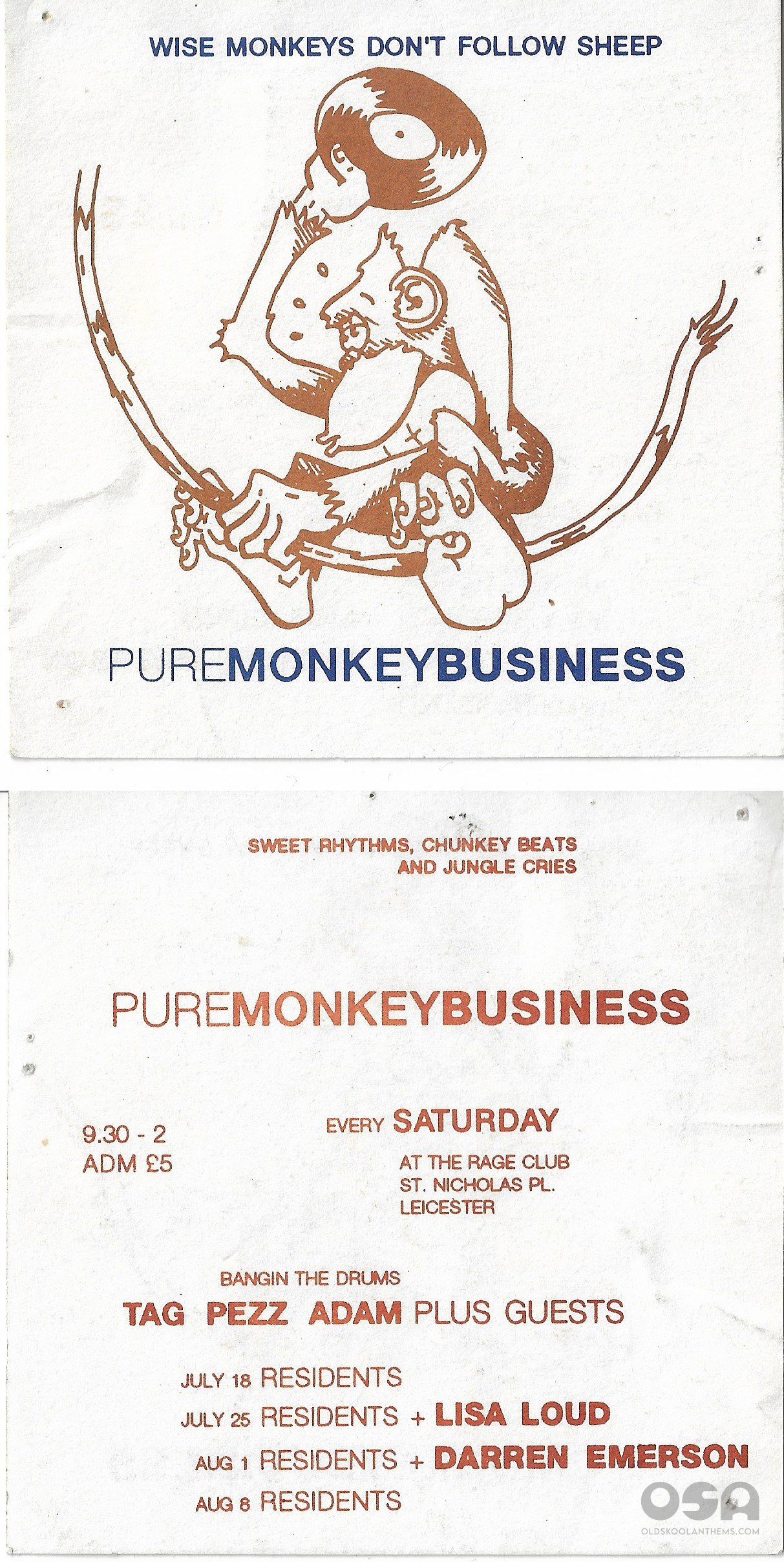 Pure Monkey Business @ The Rage Club Leicester - 199? .jpg