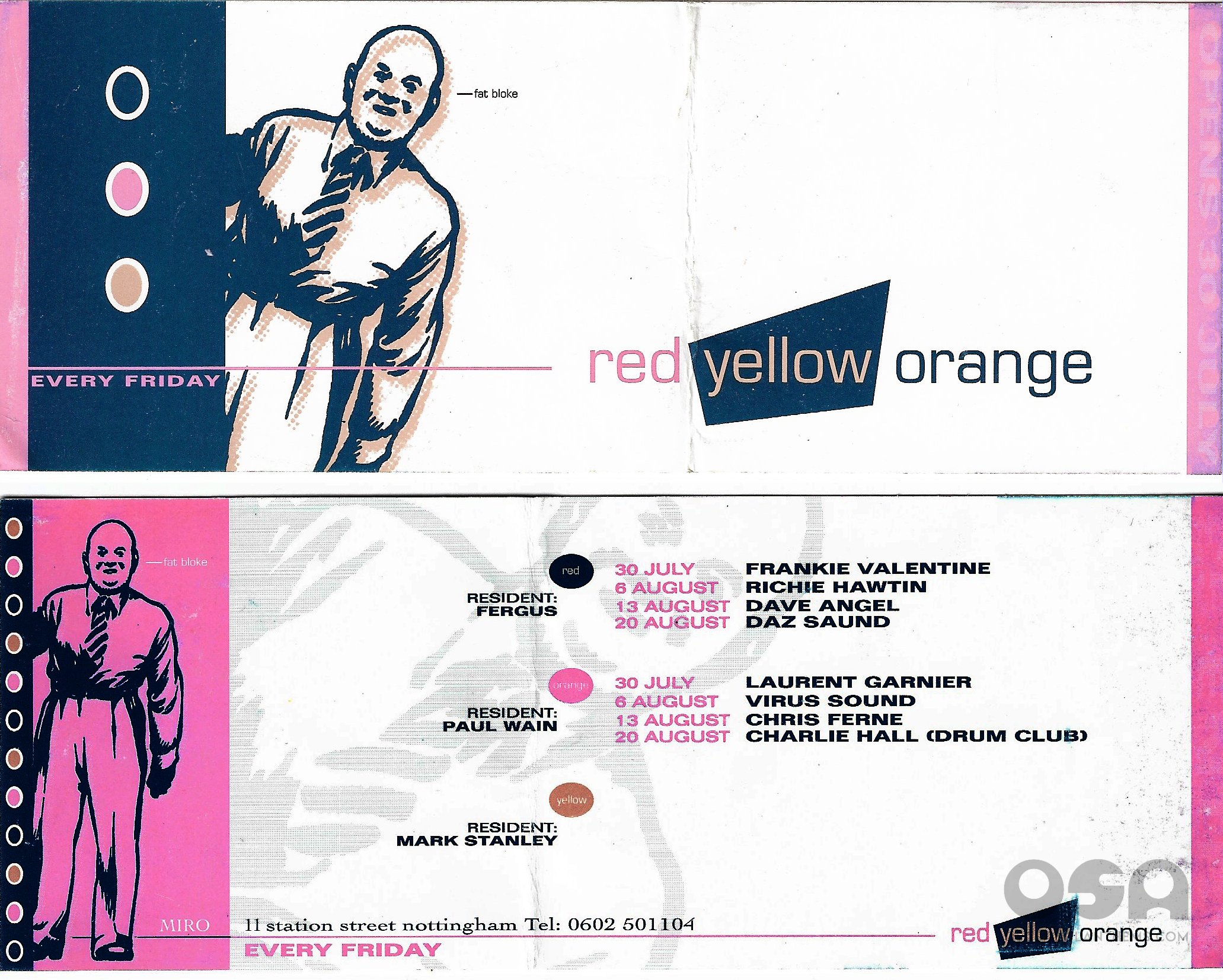 REd Yellow Orange @ Miro - Nottingham - 30th July 199? (A&B Side) .jpg