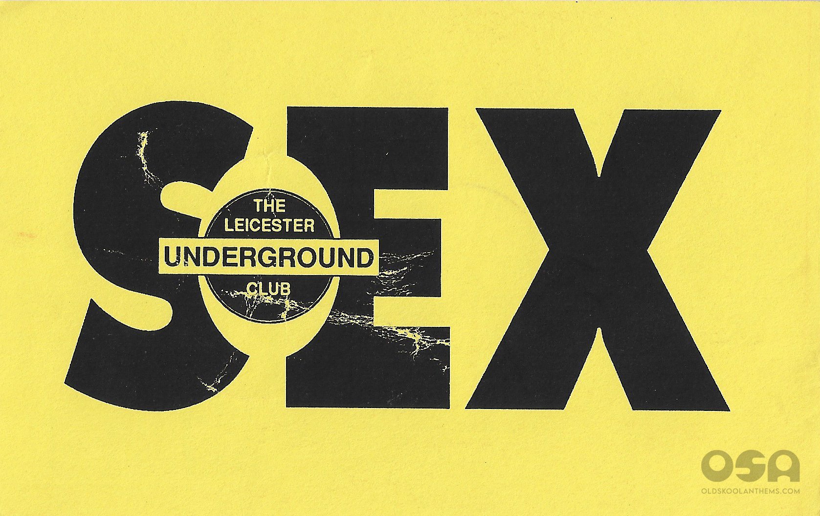 Sex @ The Leicester Underground Club - 23rd January 1993 - A .jpg