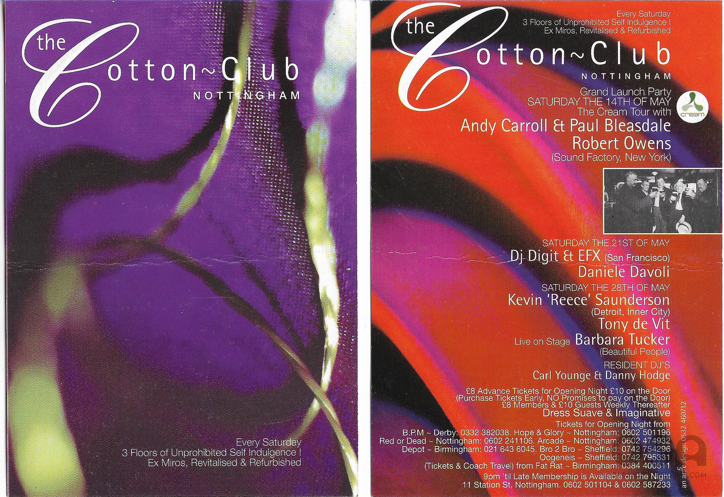 The Cotton Club - Nottingham -21st May 199? (A&B Side) .jpg