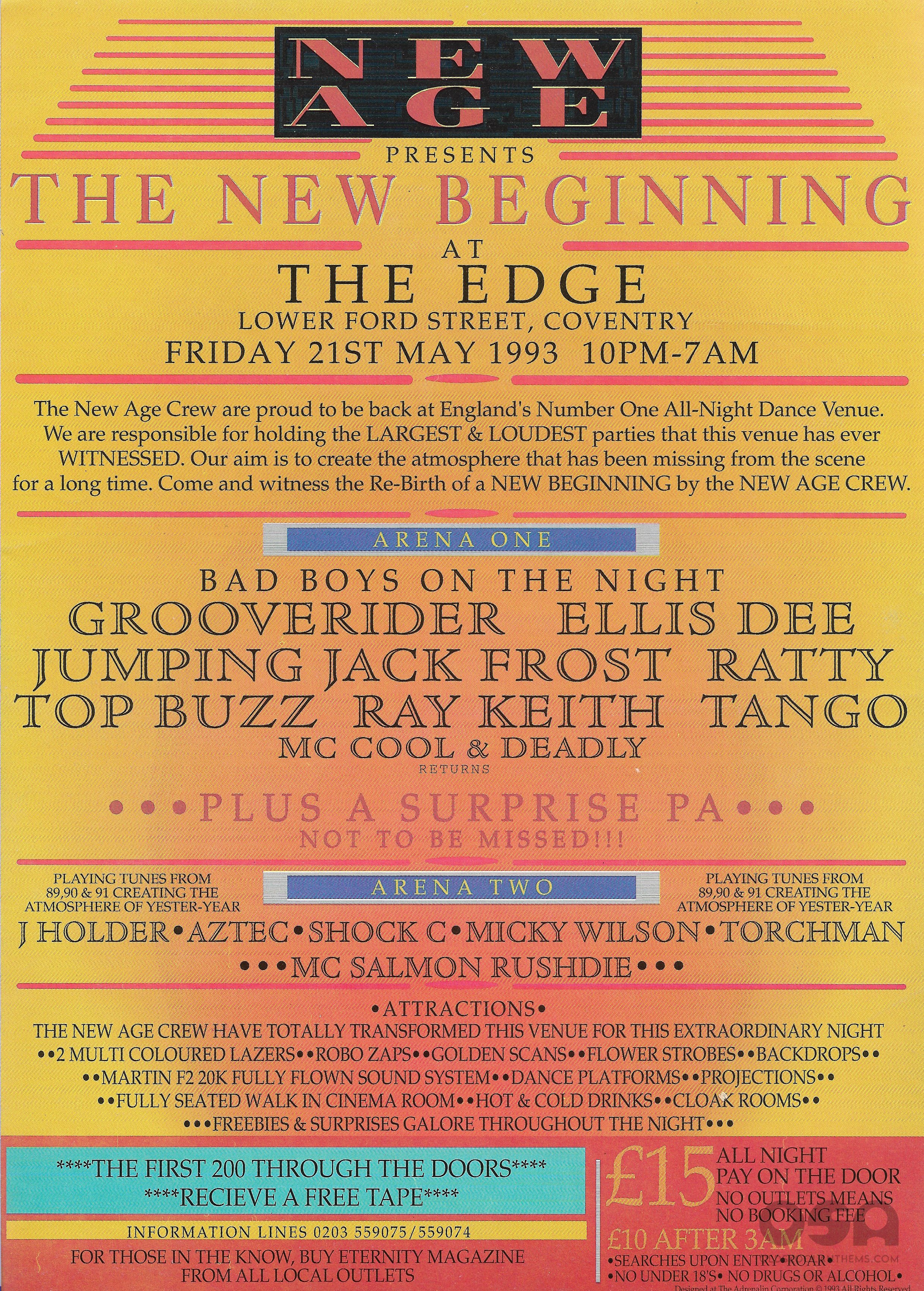 The Edge - New Age - Coventry - 21st May 1993 - B .jpg
