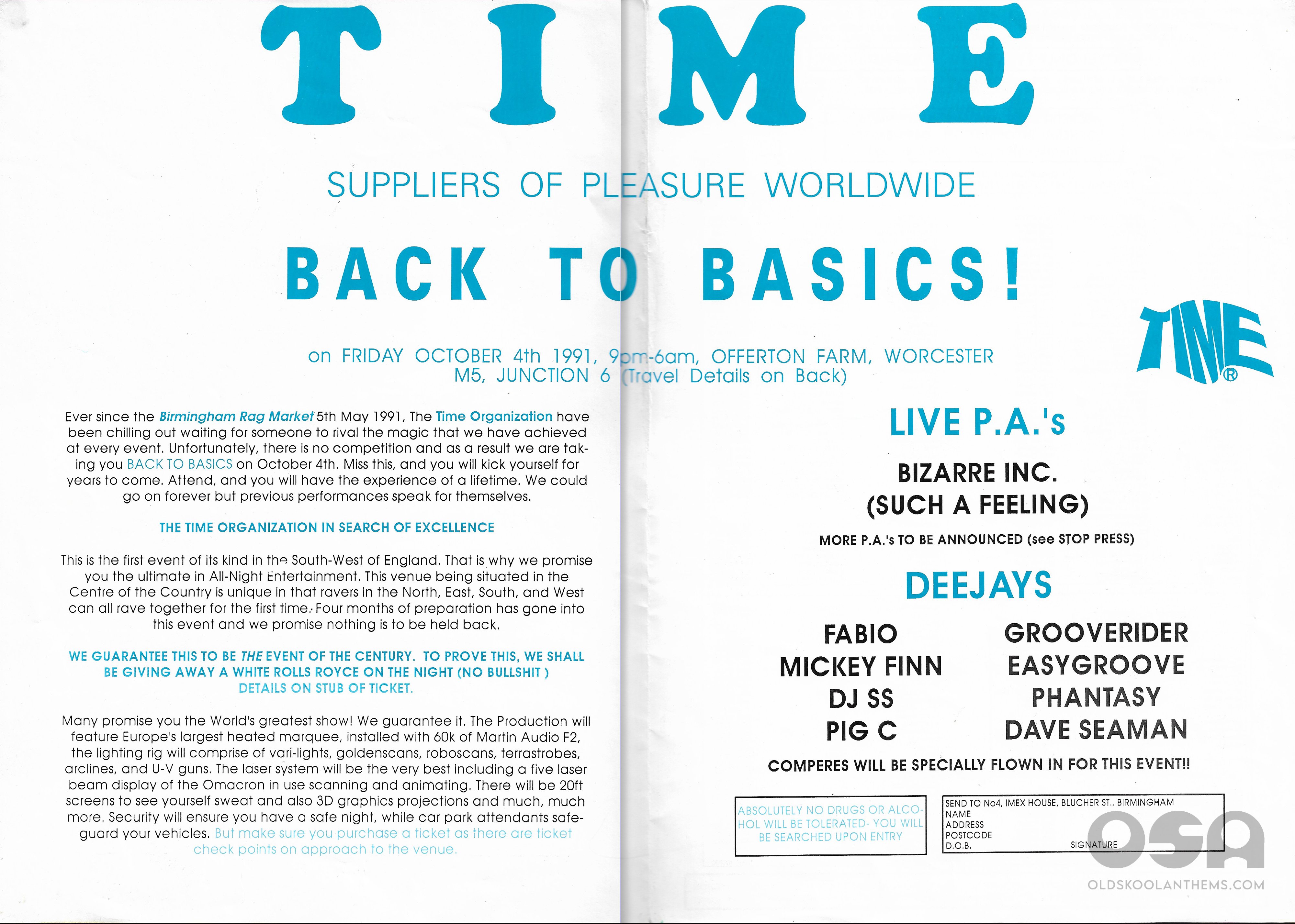 Time - Back To Basics @ Offerton Farm - Worcester - 4th Octotber 1991 - Centre .jpg