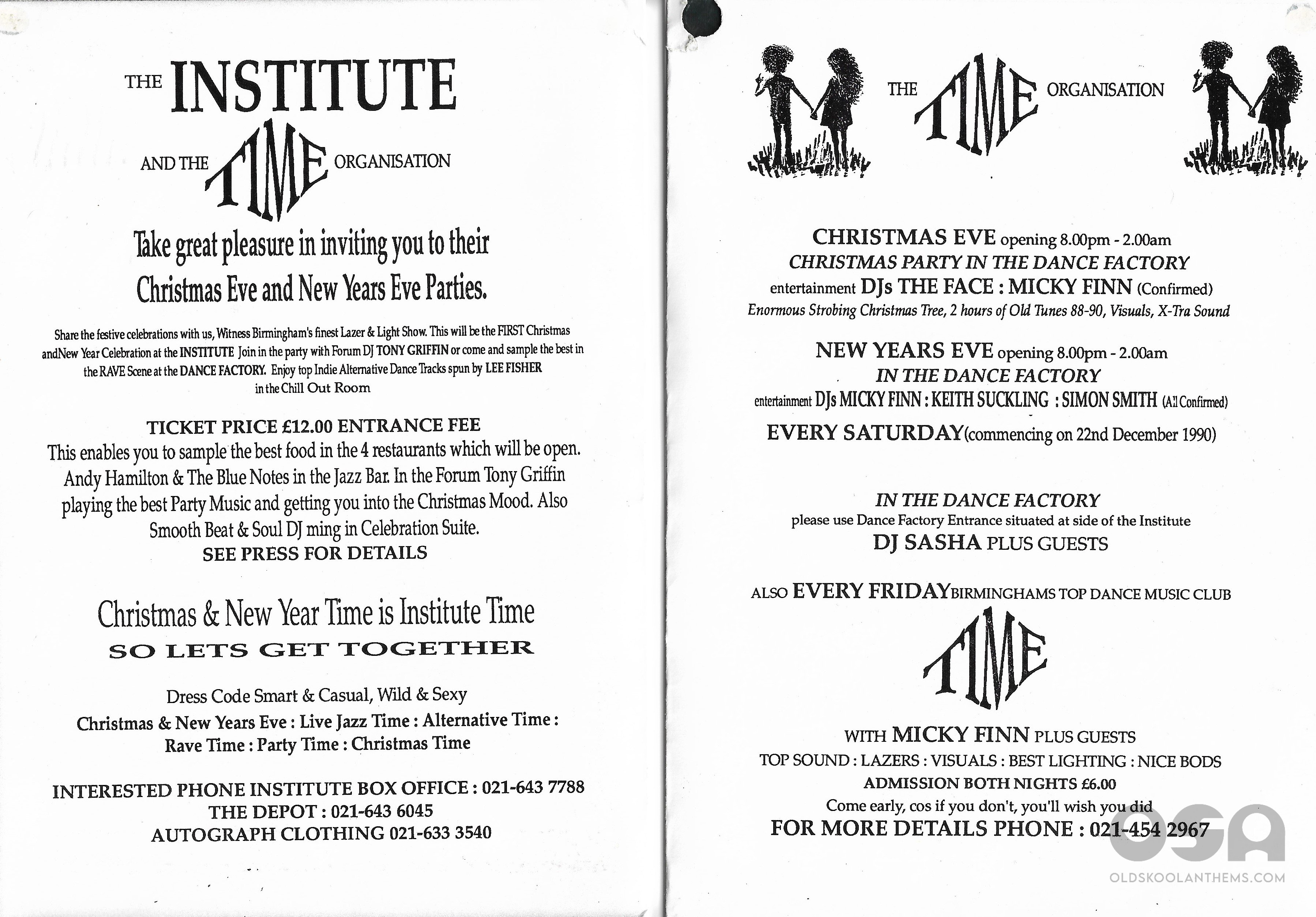 Time @ The Dance Factory - Birmingham - 24th December 1990 - Centre .jpg